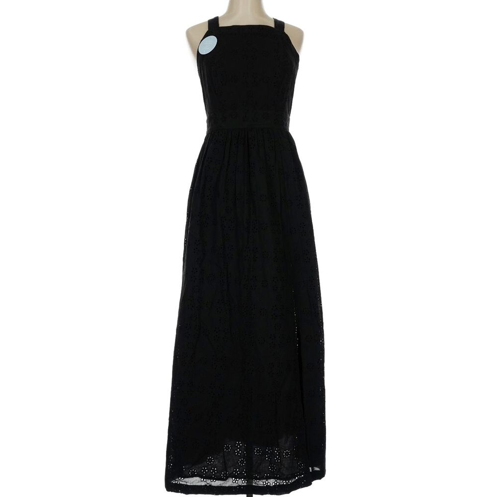 Hill House Black Maxi Eyelet Dress
